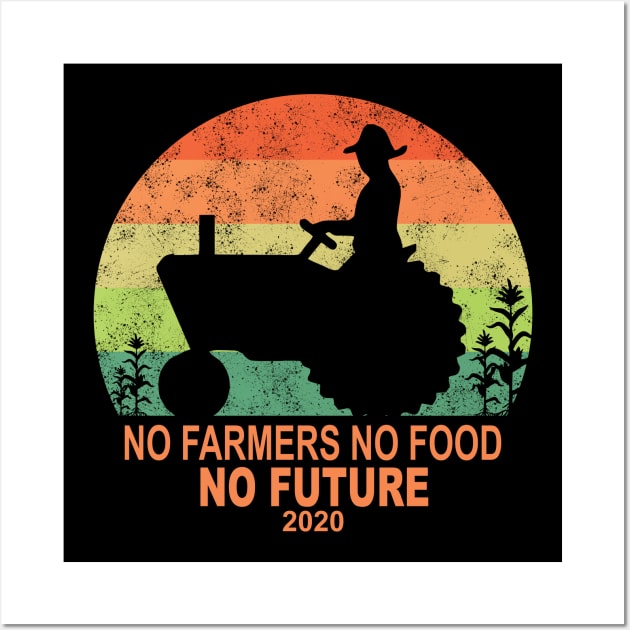 No Farmers No Food Wall Art by Alkahfsmart